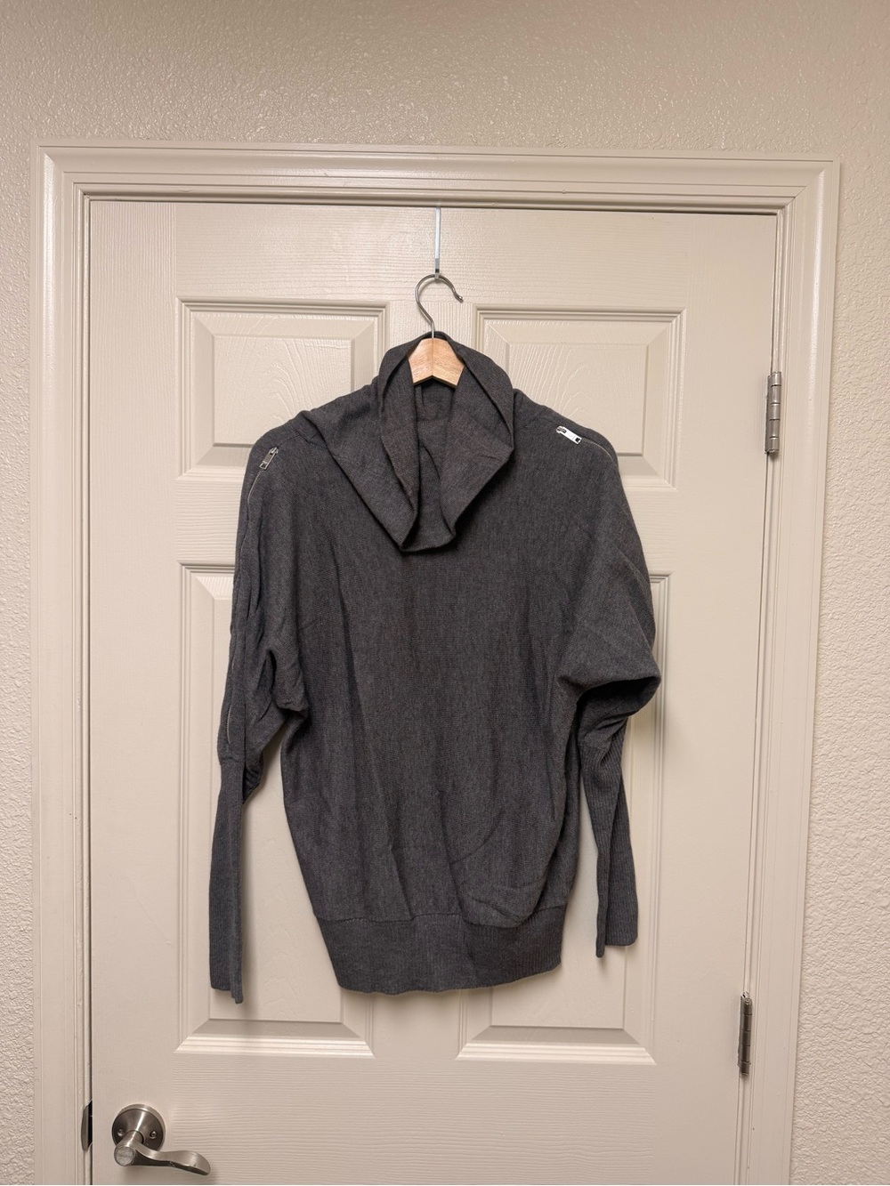 DKNYC Men's Charcoal Turtleneck Sweater